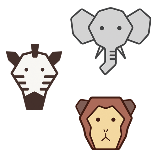 サバンナにいる友だち